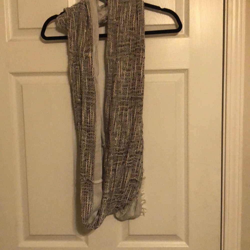 Beautiful woven Infinity Scarf neutral tones